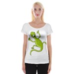 Green lizard Women s Cap Sleeve Top