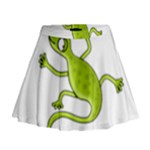 Green lizard Mini Flare Skirt