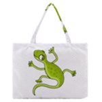 Green lizard Medium Zipper Tote Bag