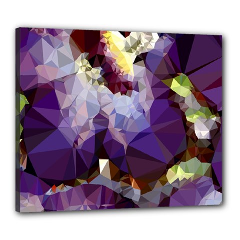 Purple Abstract Geometric Dream Canvas 24  x 20  from ZippyPress