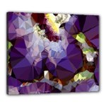Purple Abstract Geometric Dream Canvas 24  x 20 