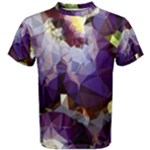 Purple Abstract Geometric Dream Men s Cotton Tee