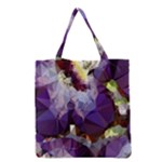 Purple Abstract Geometric Dream Grocery Tote Bag