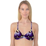 Purple Abstract Geometric Dream Reversible Tri Bikini Top