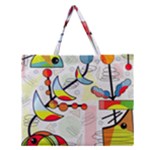Happy day Zipper Large Tote Bag