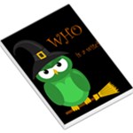 Who is a witch? - green Large Memo Pads
