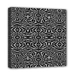 Black and White Tribal Pattern Mini Canvas 8  x 8 