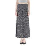 Black and White Tribal Pattern Maxi Skirts