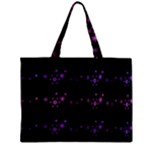 Purple elegant Xmas Zipper Mini Tote Bag