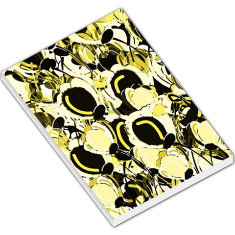 Yellow abstract garden Large Memo Pads from ZippyPress