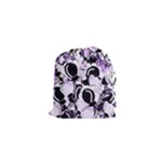 Purple abstract garden Drawstring Pouches (XS) 