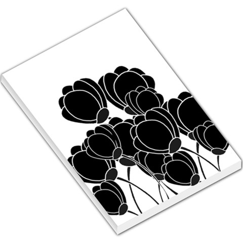 Black flowers Large Memo Pads from ZippyPress