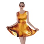 Elegant Gold Copper Shiny Elegant Christmas Star Skater Dress