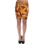 Elegant Gold Copper Shiny Elegant Christmas Star Bodycon Skirt