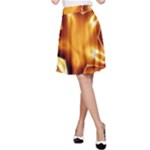 Elegant Gold Copper Shiny Elegant Christmas Star A-Line Skirt