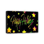 Happy Holidays 4 Mini Canvas 6  x 4 