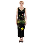 Happy Holidays 4 Fitted Maxi Dress