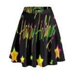 Happy Holidays 4 High Waist Skirt