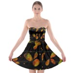 Floral abstraction Strapless Bra Top Dress