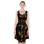 Floral abstraction Racerback Midi Dress