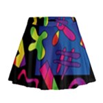 Colorful shapes Mini Flare Skirt