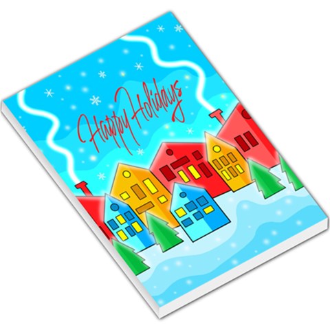Christmas magical landscape  Large Memo Pads from ZippyPress
