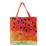 Abstract Watermelon Grocery Tote Bag