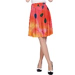 Abstract Watermelon A-Line Skirt