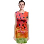 Abstract Watermelon Classic Sleeveless Midi Dress