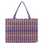 Ethnic Colorful Pattern Medium Zipper Tote Bag