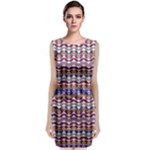Ethnic Colorful Pattern Classic Sleeveless Midi Dress