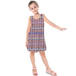 Ethnic Colorful Pattern Kids  Sleeveless Dress