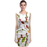 Adorable floral design Classic Sleeveless Midi Dress