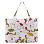 Adorable floral design Medium Zipper Tote Bag