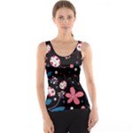Pink ladybugs and flowers  Tank Top