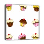 Colorful cupcakes  Mini Canvas 8  x 8 