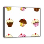 Colorful cupcakes  Canvas 14  x 11 