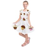 Colorful cupcakes  Kids  Short Sleeve Dress