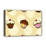 Colorful cupcakes pattern Deluxe Canvas 18  x 12  