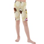 Colorful cupcakes pattern Kids  Mid Length Swim Shorts
