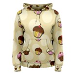 Colorful cupcakes pattern Women s Pullover Hoodie