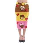 Love cupcakes Midi Pencil Skirt