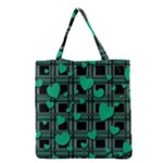 Green love Grocery Tote Bag