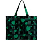 Green love Zipper Mini Tote Bag