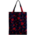 Decorative love Zipper Classic Tote Bag