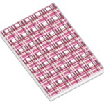 Pink plaid pattern Large Memo Pads