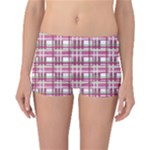 Pink plaid pattern Reversible Bikini Bottoms