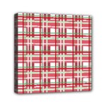 Red plaid pattern Mini Canvas 6  x 6 
