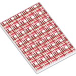 Red plaid pattern Large Memo Pads