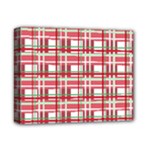 Red plaid pattern Deluxe Canvas 14  x 11 